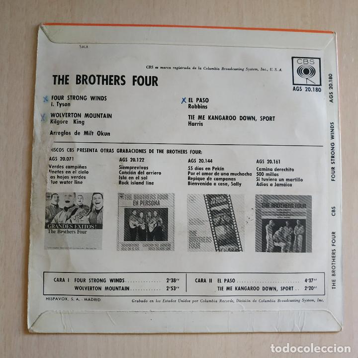Discos de vinilo: The Brothers Four ?– Four Strongs Winds / El Paso +2 - Raro EP Spain CBS del año 1963 BUEN ESTADO - Foto 2 - 213798688