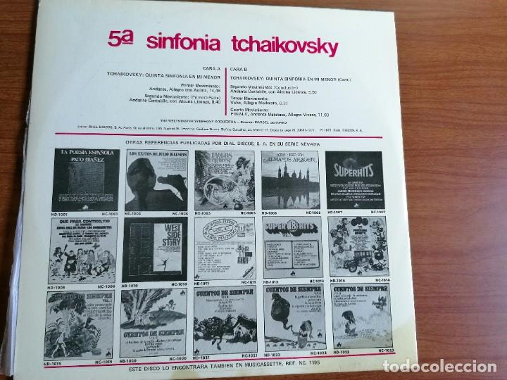 Discos de vinilo: LP TCHAIKOVSKY SINFONIA 5 Marcel Bernanrd - Foto 2