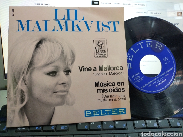 Discos de vinilo: Lil malmkvist single vine a Mallorca 1969 - Foto 1