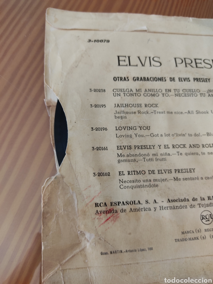 Discos de vinilo: Raro disco de vinilo single de ELVIS PRESLEY - Foto 6