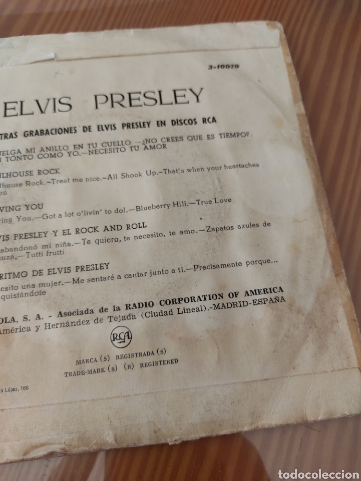 Discos de vinilo: Raro disco de vinilo single de ELVIS PRESLEY - Foto 7