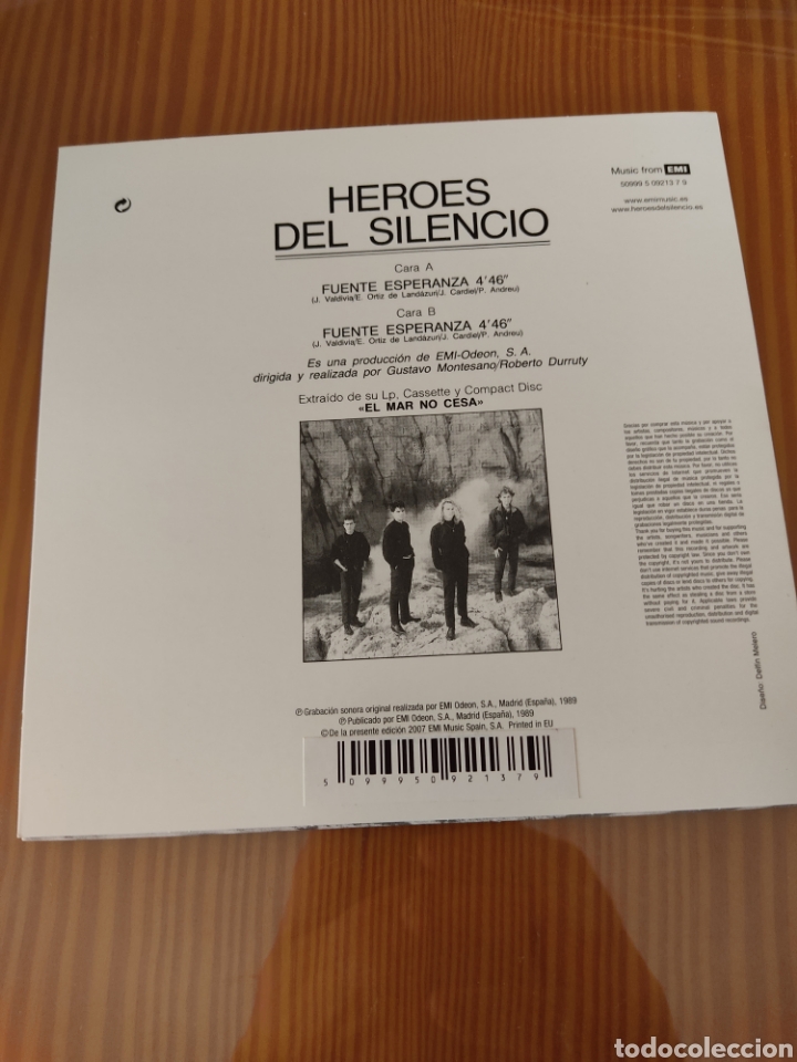 Discos de vinilo: Disco vinilo single HEROES DEL SILENCIO - Foto 2