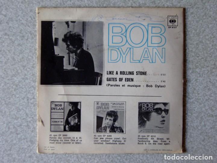 Discos de vinilo: BOB DYLAN.LIKE A ROLLING STONE + 1...EX - Foto 2