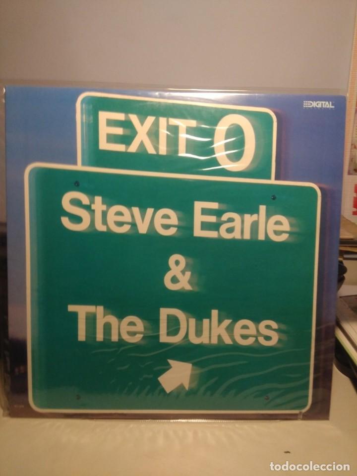 Discos de vinilo: LP STEVE EARLE & THE DUKES - EXIT O - Foto 1