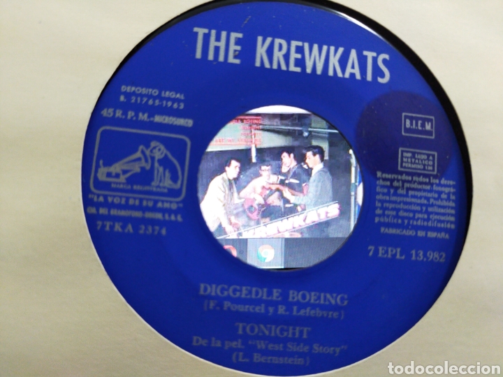 Discos de vinilo: The krewkats EP SOLO EL VINILO diggedle Boeing + 3 Espa&ntilde;a 1963