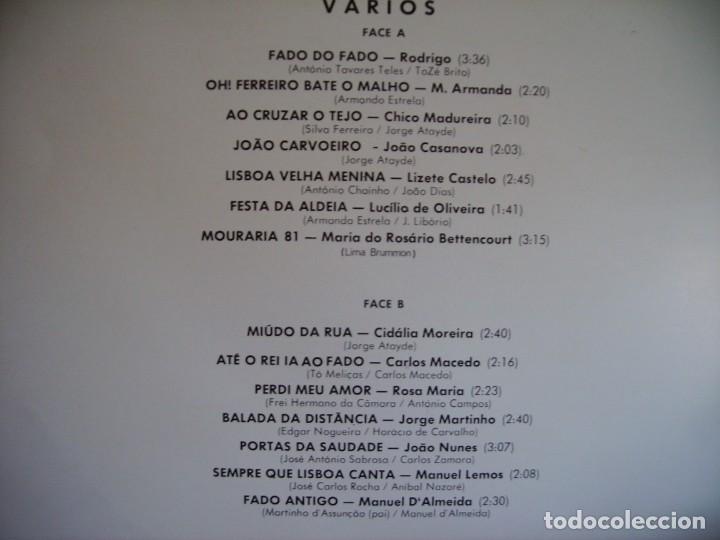 Discos de vinilo: ESTE FADO QUE EU AMO- VARIOS - Foto 2