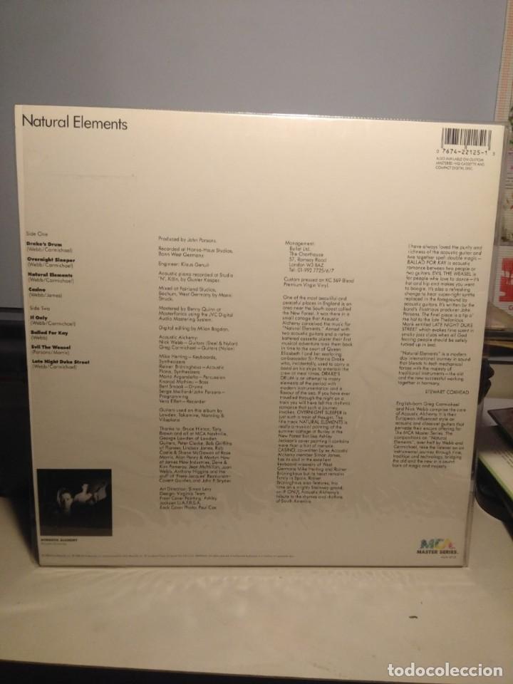 Discos de vinilo: LP ACOUSTIC ALCHEMY : NATURAL ELEMENTS ( ELECTRONIC NEW AGE ) - Foto 2