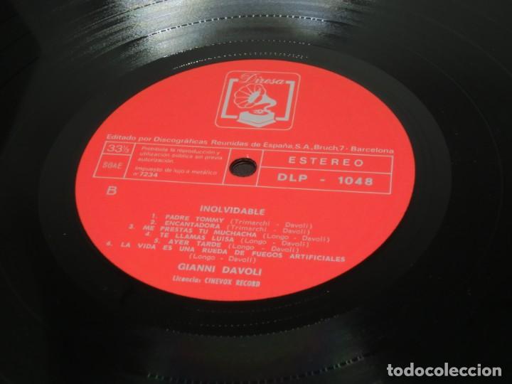 Discos de vinilo: LP - GIANNI DAVOLI - INOLVIDABLE - 1973 - Foto 5