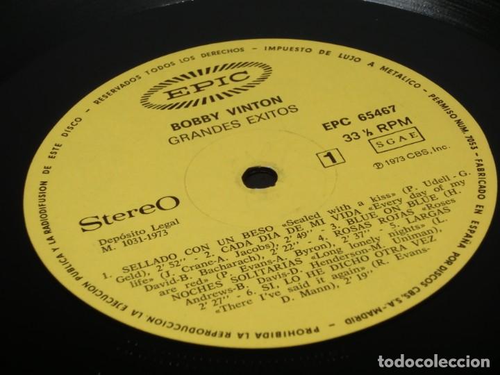 Discos de vinilo: LP - BOBBY VINTON - GRANDES &Eacute;XITOS - 1973 - Foto 5
