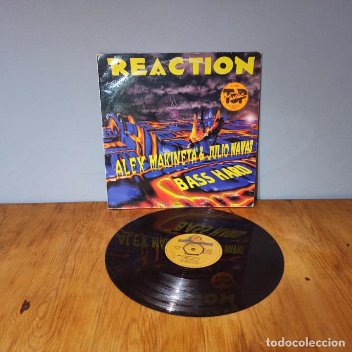 Discos de vinilo: MAXI SINGLE DISCO VINILO - REACTION - BASS HARD - Foto 1