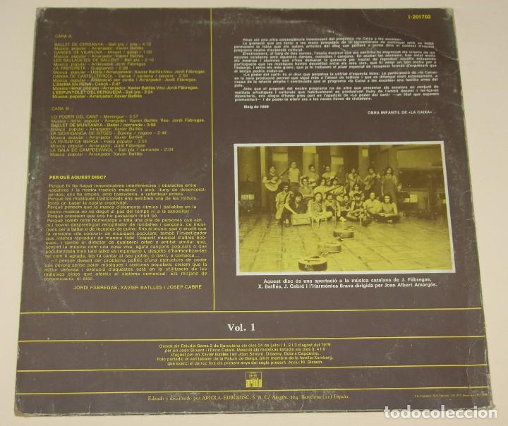 Discos de vinilo: Jordi Fabregas, Xavier Batll&eacute;s, Josep Cabr&eacute; i lHarm&oacute;nica Barna - Lo Poder Del Cant - Foto 2