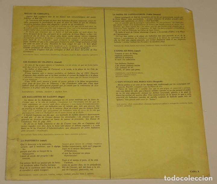 Discos de vinilo: Jordi Fabregas, Xavier Batll&eacute;s, Josep Cabr&eacute; i lHarm&oacute;nica Barna - Lo Poder Del Cant - Foto 3