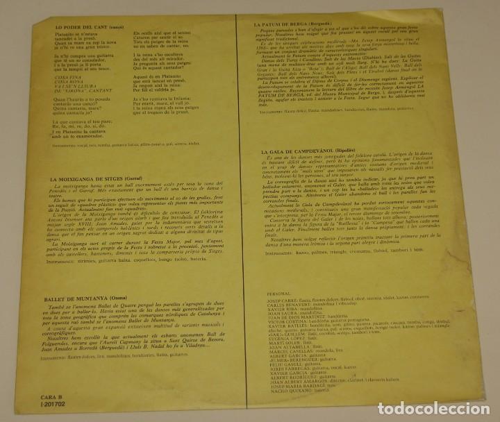 Discos de vinilo: Jordi Fabregas, Xavier Batll&eacute;s, Josep Cabr&eacute; i lHarm&oacute;nica Barna - Lo Poder Del Cant - Foto 4
