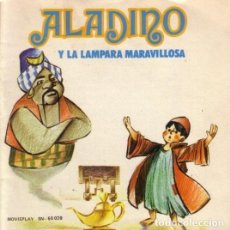 Discos de vinilo: ALADINO Y LA LÁMPARA MARAVILLOSA - SINGLE MOVIEPLAY ?SPAIN 1970 + CUENTO. Lote 213952550