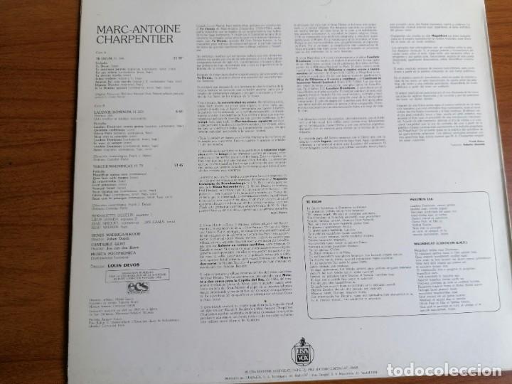 Discos de vinilo: LP Marc-Antoine Charpentier Te Deum, Louis Devos - Foto 2