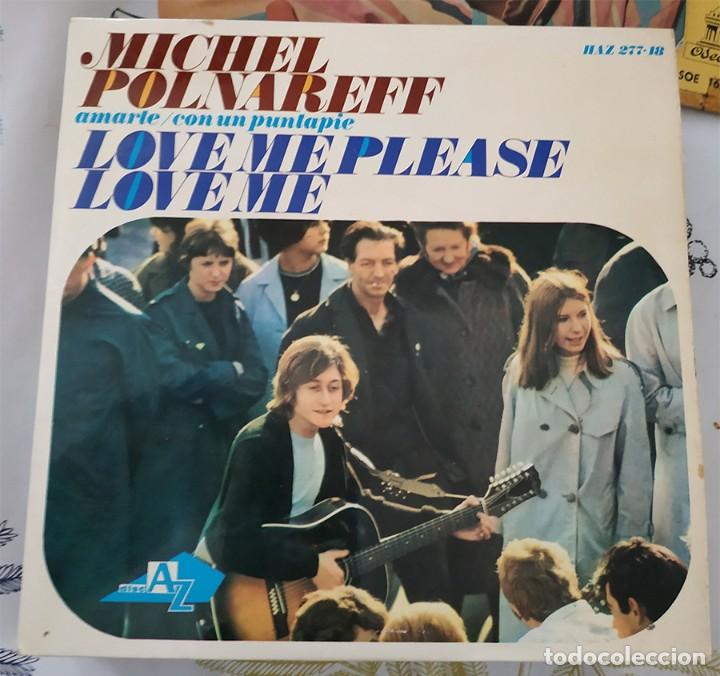 EP - MICHEL POLNAREFF - LOVE ME PLEASE LOVE ME, AMARTE, CON UN PUNTAPIÉ 1966 (Música - Discos de Vinilo - EPs - Canción Francesa e Italiana)