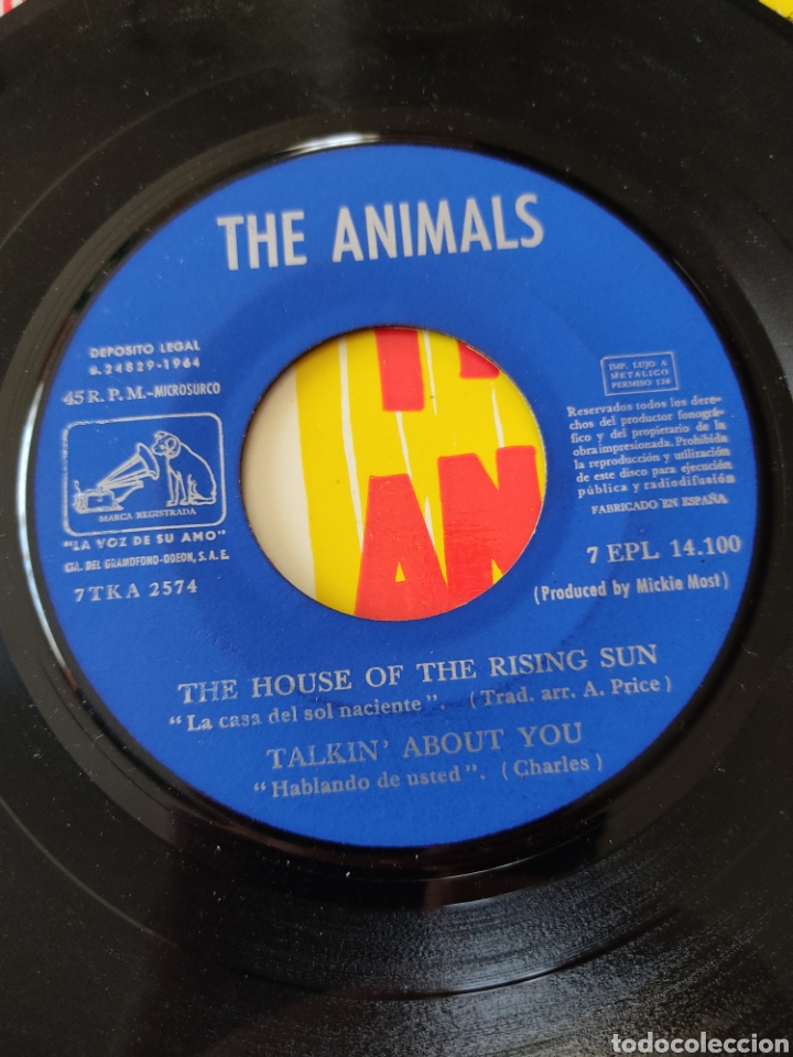 Discos de vinilo: Disco vinilo single THE ANIMALS - Foto 3