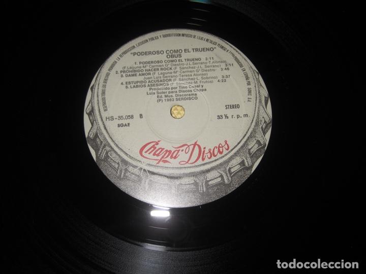 Discos de vinilo: Obus &ndash;Poderoso Como El Trueno Lp DISCO PROMOCIONAL - Foto 5