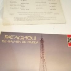 Discos de vinilo: TRAST-BAL2 DISCO 12 PULGADAS PATACHOU LE GAMIN DE PARIS. Lote 214054796