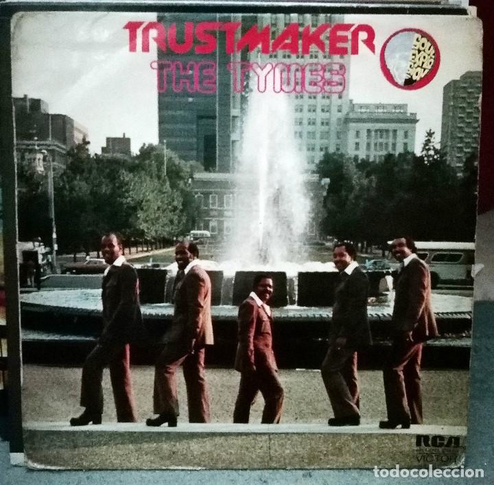 Discos de vinilo: The Tymes &ndash; Trustmaker LP, Spain 1974 - Foto 1
