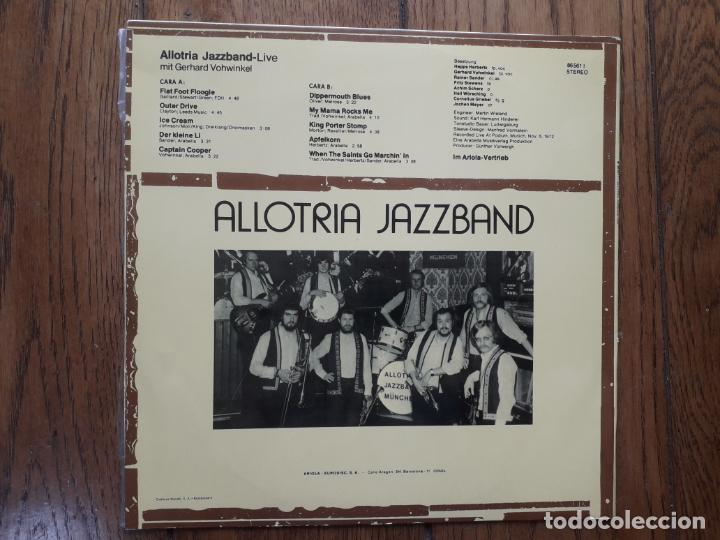 Discos de vinilo: Allotria jazz band - live - Foto 2