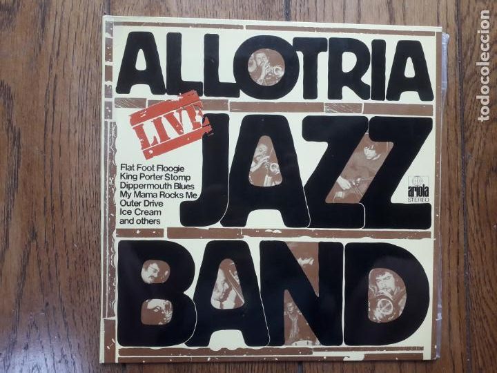 Discos de vinilo: Allotria jazz band - live - Foto 1