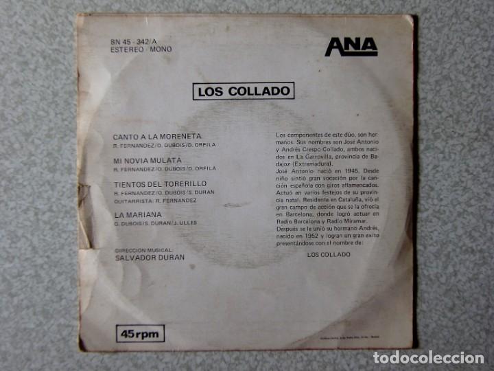 Discos de vinilo: LOS COLLADO.CANTO A LA MORENETA + 3..RARO - Foto 2