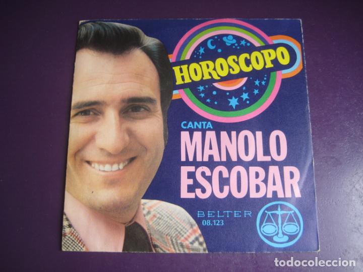 Discos de vinilo: MANOLO ESCOBAR sg belter 1964 HOROSCOPO +1 - CANCION ESPA&Ntilde;OLA - COPLA POP - sin apenas uso