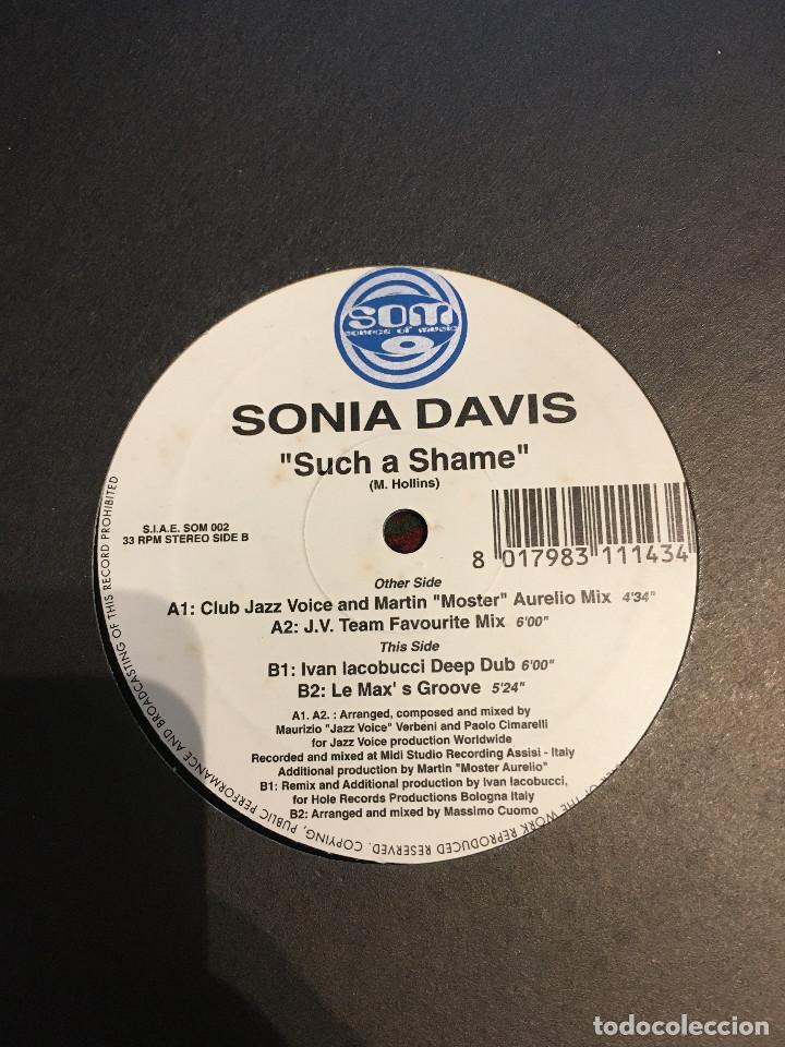 Discos de vinilo: Sonia Davis &lrm;&ndash; Such A Shame - MAXI - Foto 1