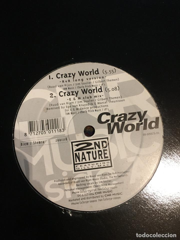 Discos de vinilo: 2nd Nature Featuring Gilly-Mac ?&ndash; Crazy World - Foto 2