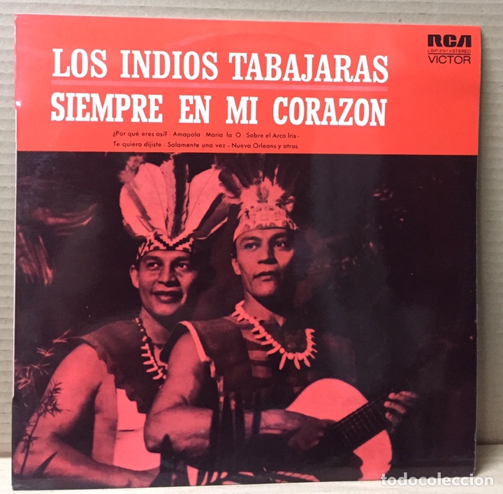 Discos de vinilo: LP LOS INDIOS TABAJARAS - SIEMPRE EN MI CORAZ&Oacute;N - Espa&ntilde;a 1966 - Foto 1