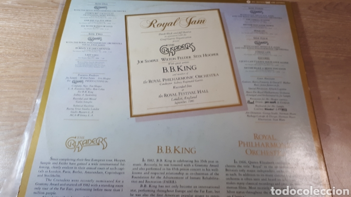 Discos de vinilo: THE CRUSADERS WITH B.B. KING LIVE DOBLE LP - Foto 2