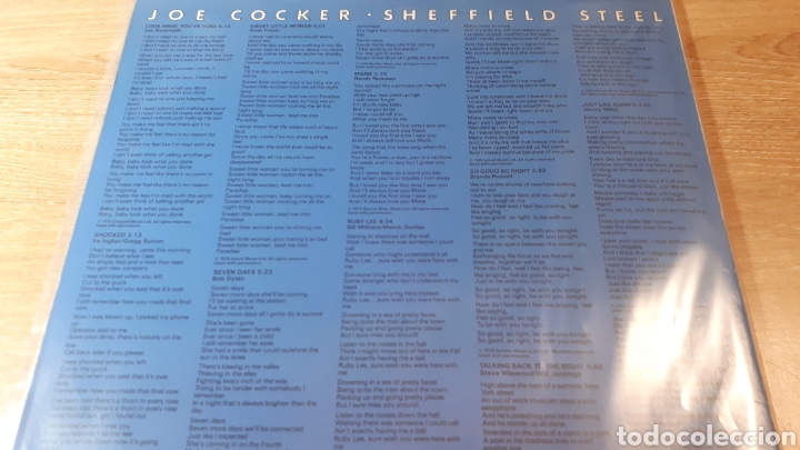 Discos de vinilo: JOE COCKER SHEFFIELD STEEL - Foto 2