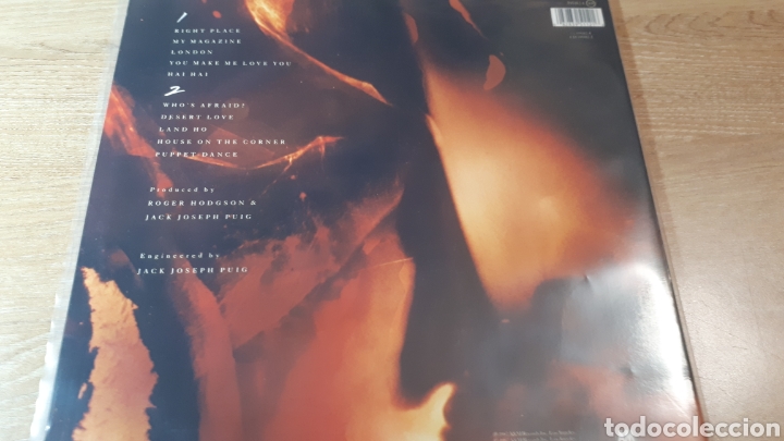 Discos de vinilo: ROGER HODGSON HAI HAI componente de SUPERTRAMP - Foto 2