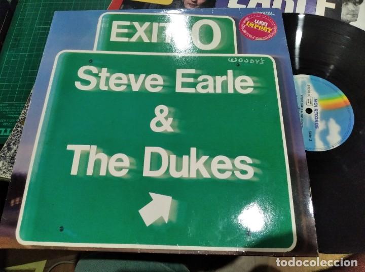 Discos de vinilo: LP ORIG STEVE EARLE & THE DUKES EXIT 0 - Foto 1