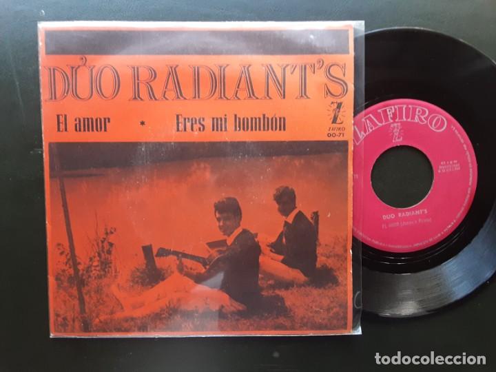 Discos de vinilo: DUO RADIANTS, EL AMOR + ERES MI BOMB&Oacute;N - Foto 1