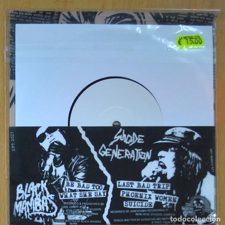 Discos de vinilo: BLACK MAMBAS & SUICIDE GENERATION - BE BAD TOO + 3 - EP - Foto 2