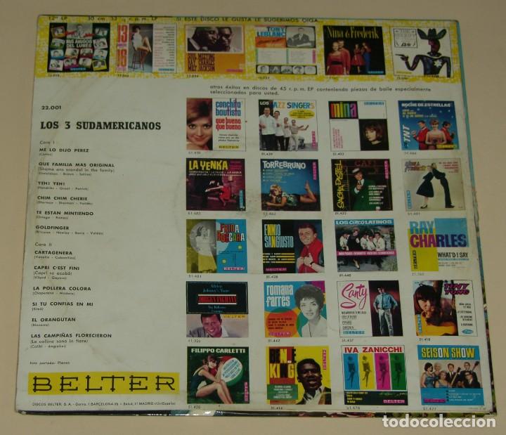 Discos de vinilo: LOS 3 SUDAMERICANOS - 1966 BELTER - Foto 2