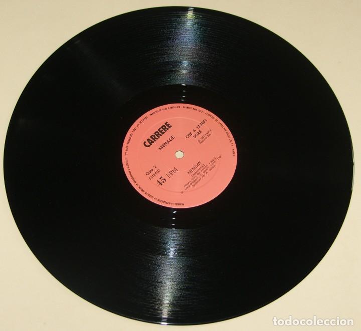Discos de vinilo: MENAGE - MEMORY - CBS 1983 - Foto 4