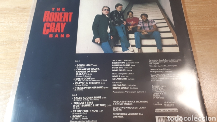 Discos de vinilo: THE ROBERT CRAY BAND FALSE ACCUSATIONS - Foto 2