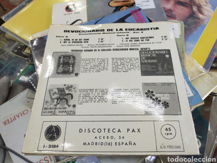 Discos de vinilo: Devocionario de la eucarist&iacute;a EP pax 1971 - Foto 3