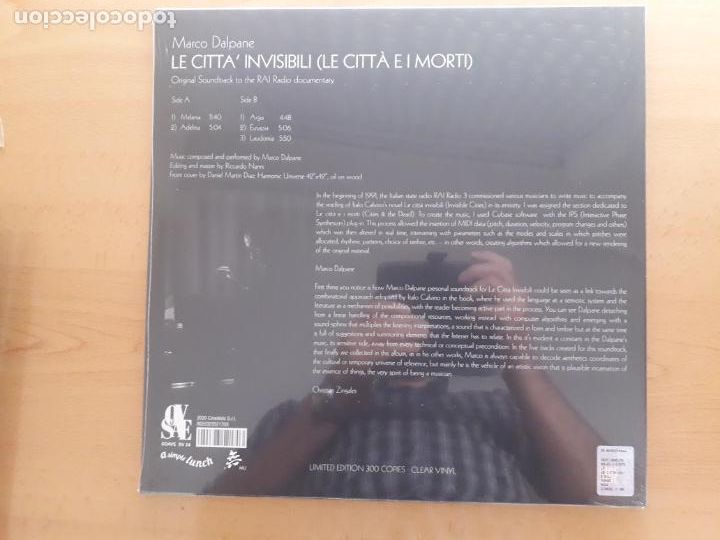 Discos de vinilo: Marco dalpane - la citta invisibili - Foto 2