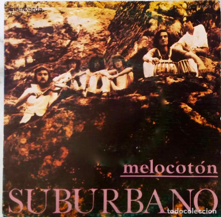 Discos de vinilo: SUBURBANO, MELOCOT&Oacute;N. SINGLE - Foto 1