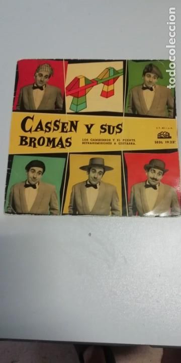 Discos de vinilo: Cassen y sus bromas - Los gamberros y el puente - Foto 1