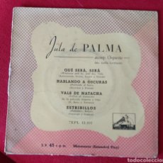 Discos de vinilo: JULA DE PALMA - QUE SERÁ, SERÁ + 3 EP. Lote 214562191