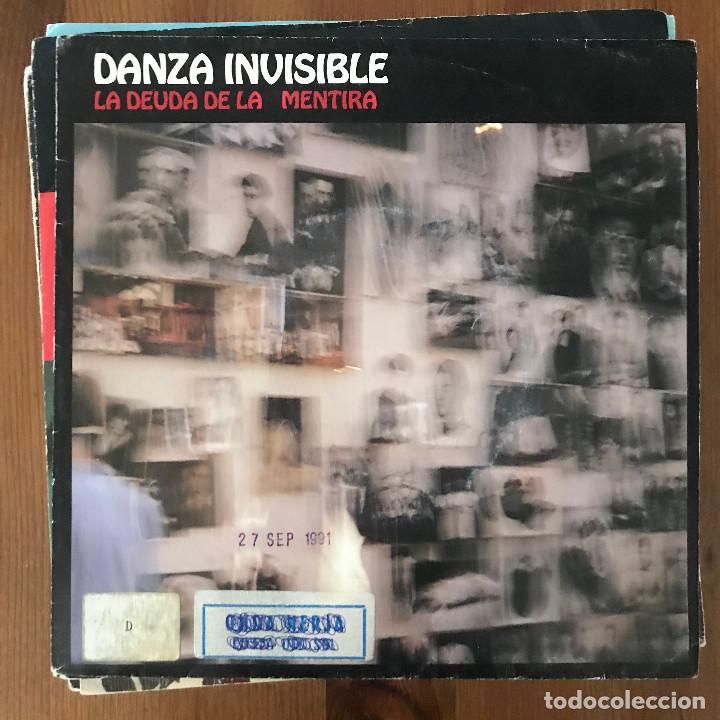Discos de vinilo: DANZA INVISIBLE - LA DEUDA DE LA MENTIRA - SINGLE TWINS 1991 - Foto 1
