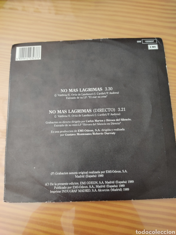Discos de vinilo: Disco vinilo single HEROES DEL SILENCIO - Foto 2