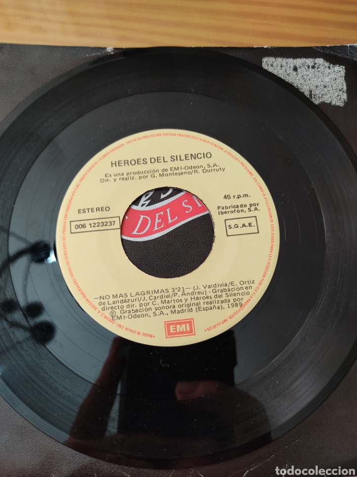 Discos de vinilo: Disco vinilo single HEROES DEL SILENCIO - Foto 3
