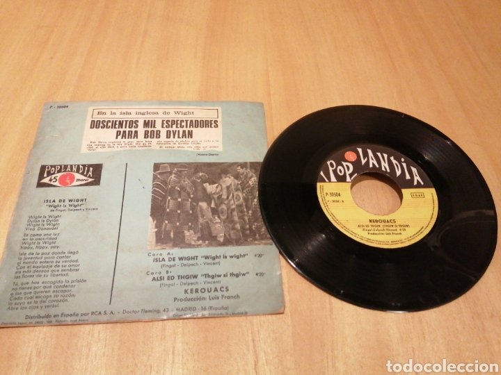 Discos de vinilo: Kerouacs. Isla de Wight.. Alsi ed thgiw. - Foto 2