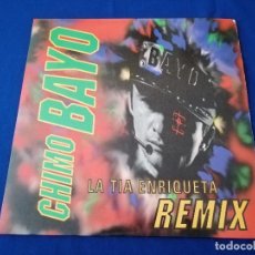 Discos de vinilo: CHIMO BAYO-LA TIA ENRIQUETA REMIX-MAXI VINILO-BOL RECORDS 1994- RUTA DEL BACALAO VALENCIA
